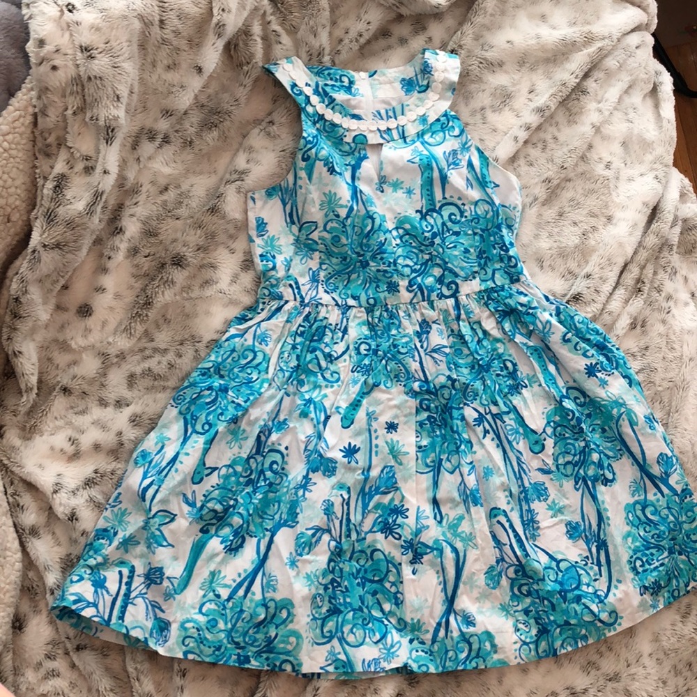 Animal print pattern halter with a cut out dress